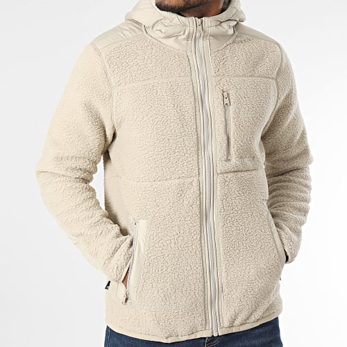Veste Polaire Mix Media Sherpa A6KE5 Ecru
