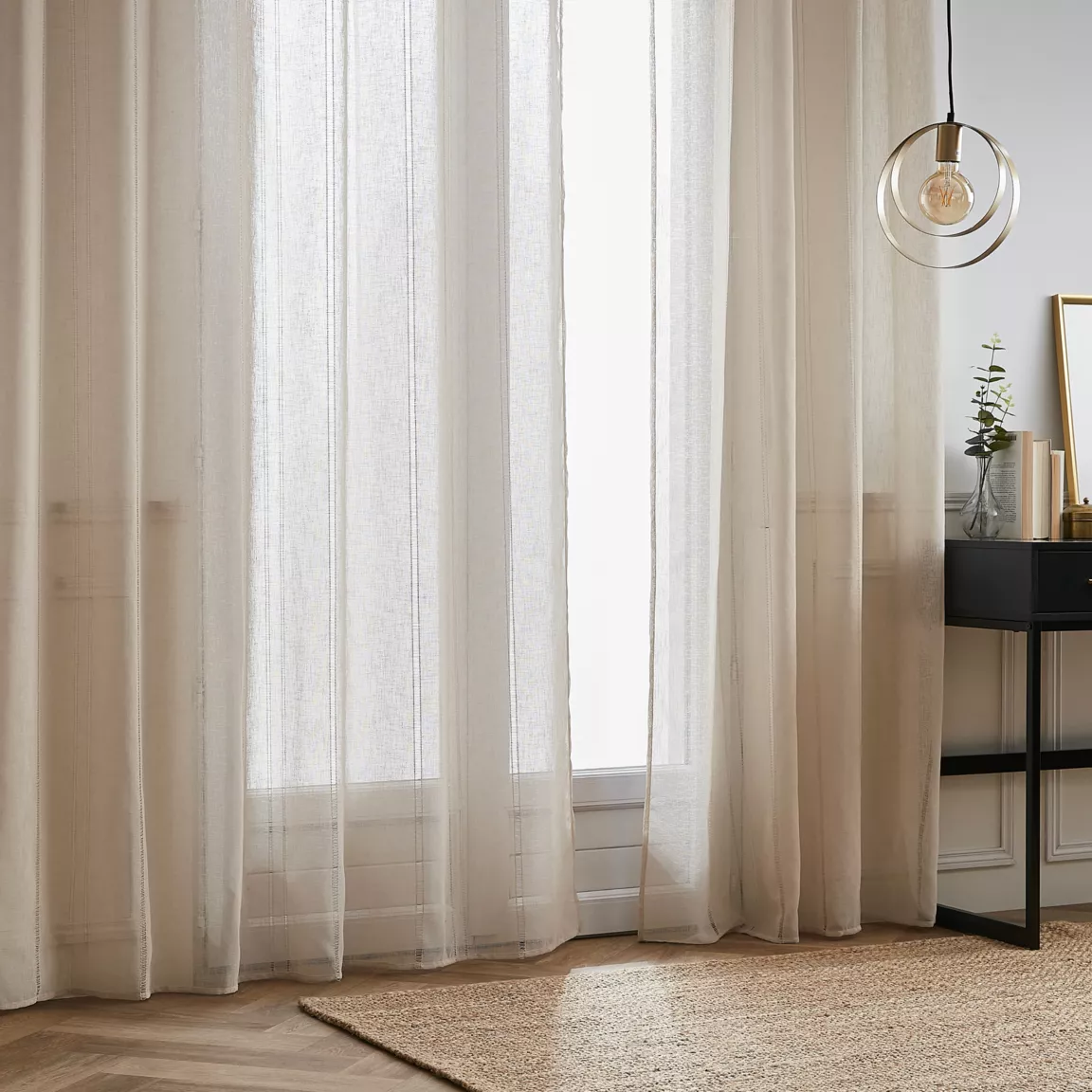 Voilage œillets (180 x 240 cm) Léontine Beige