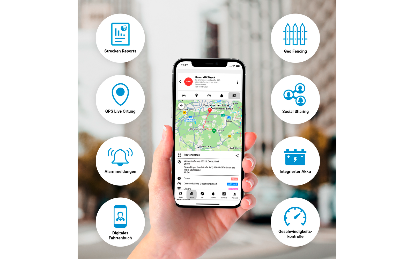 Yukatrack OBD2 GPS Fahrzeug Ortungssystem