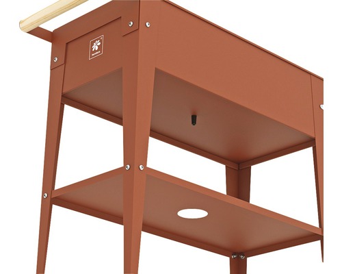 Verhoogd tuinbed op palen Herstera Garden Kräuterfabrik Urban 75x35x80 cm rood