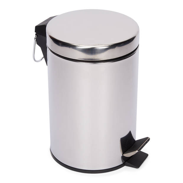 Blokker Prullenbak - 3 liter - RVS