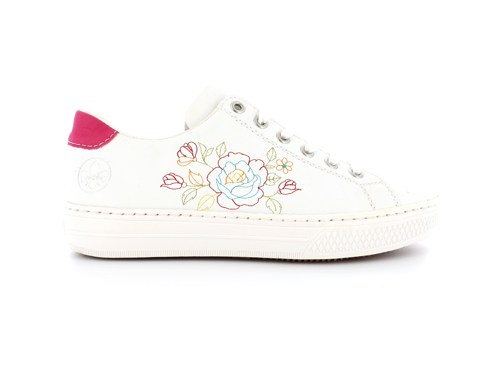 Rieker-L5901 Synthétique Blanc Rose