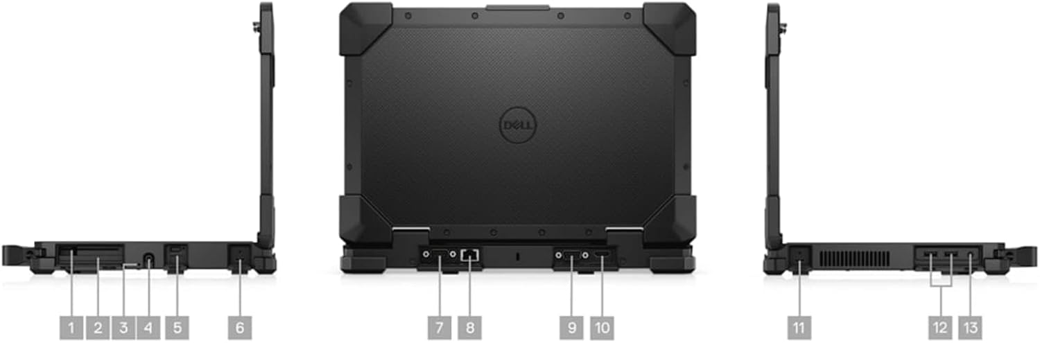 Dell Latitude Rugged Extreme 7330 Ordinateur portable (2022) | 13,3 pouces FHD Touch | Core i5-512GB SSD - 8 Go de RAM | 4 cœurs à 4,4 GHz - CPU Win 11 Pro de 11e génération (reconditionné)