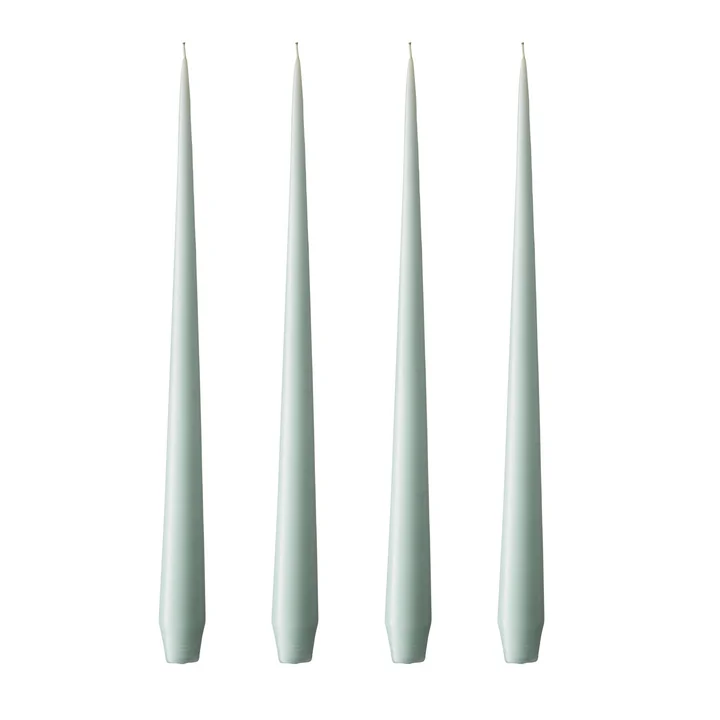 ester & erik - Peitschenkerze, 32 cm, No. 67, jade stone / matt (4er-Set)