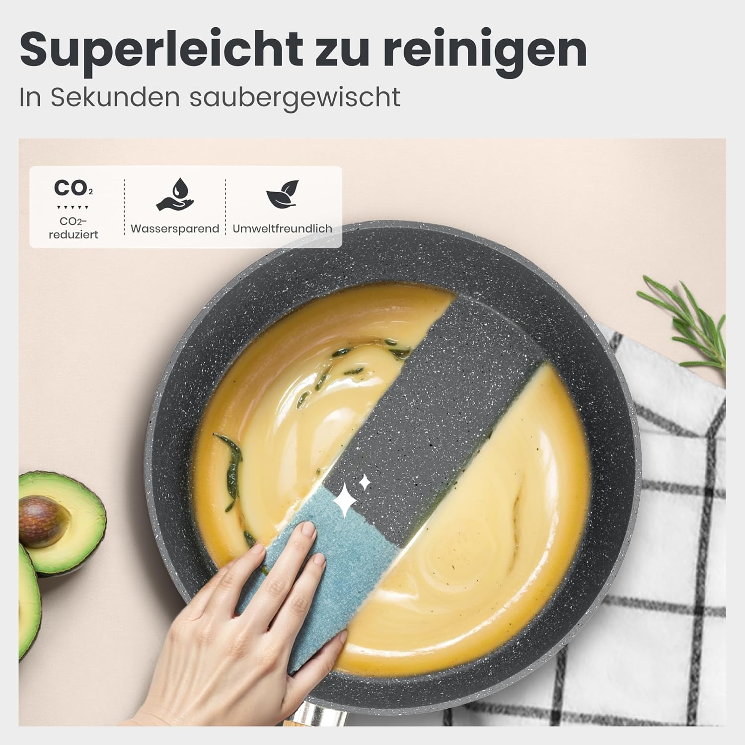 DishDelight Topfset Beschichteter Topf Induktion Töpfe Set Pfannenset 12-teilige Granit Antihaft Töpfe und Pfannen Cookware Kochtopf Bratpfanne mit Glasdeckeln