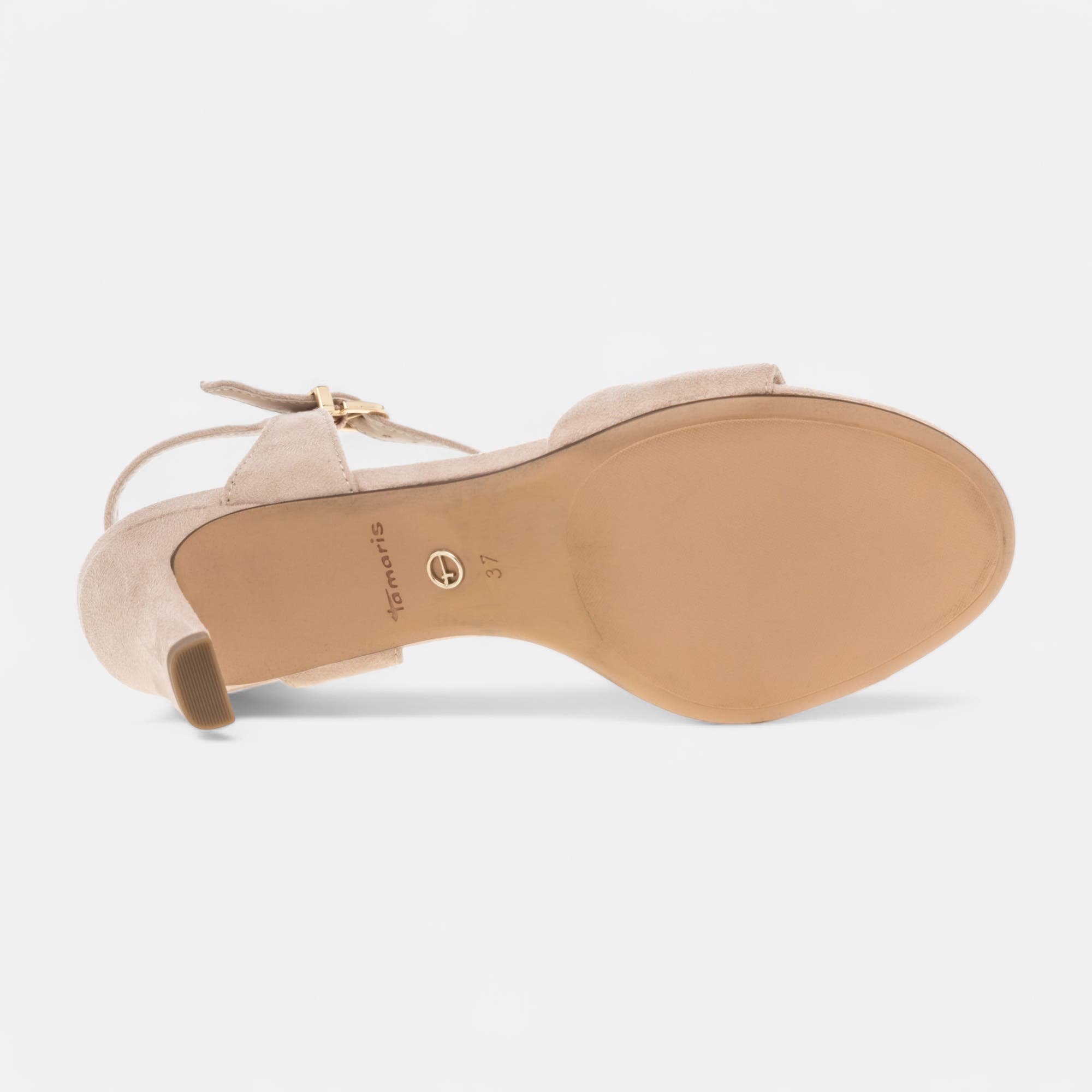 Nu-pieds à talon Femme beige
