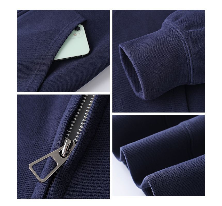 Cossita - Effen hoodie met rits