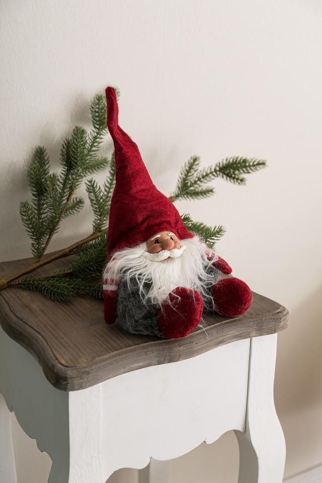 Myflair Möbel & Accessoires Weihnachtsfigur »Weihnachtsdeko rot« Wichtel mit Filzmütze, Höhe ca. 22 cm