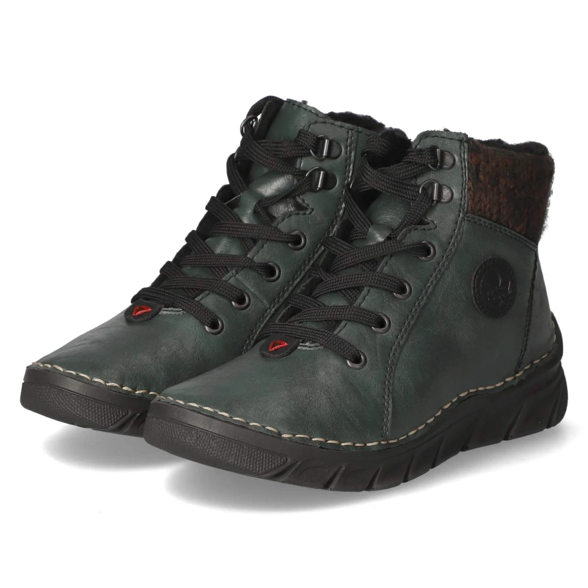 RiekerSchnürboots - grün