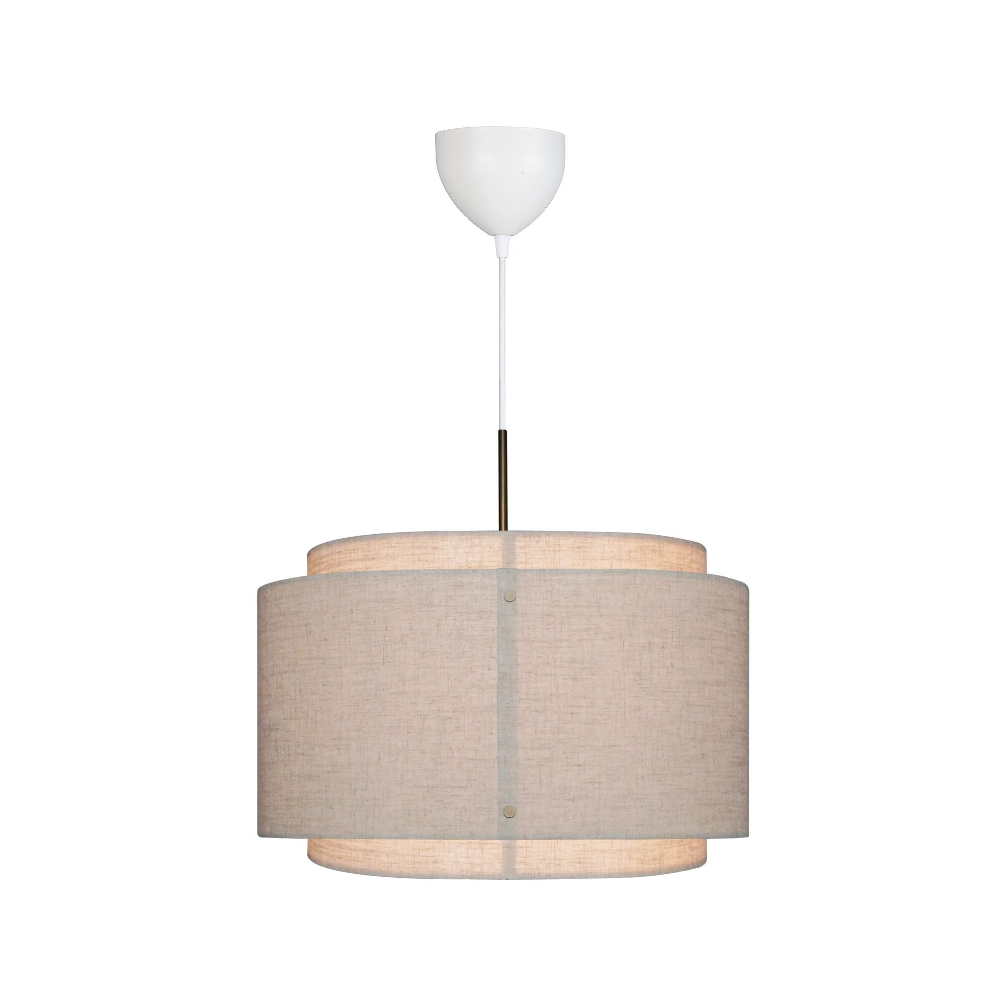 Nordlux TAKAI Hängeleuchte - Beige / H: 30.0 cm x D: 45.0 cm