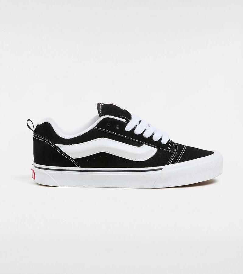 Vans Knu Skool | Black True White Zwart Suede Lage sneakers Unisex