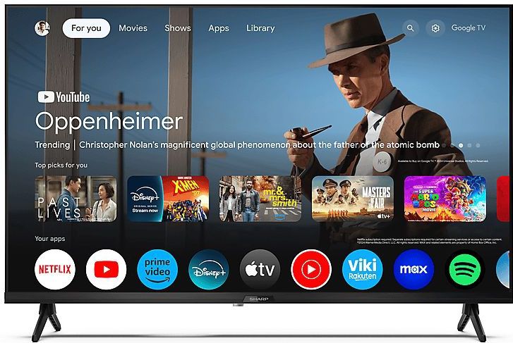 Sharp - 32GF3265 - QLED Televisie - 32 inch - Full-HD - Met Google TV