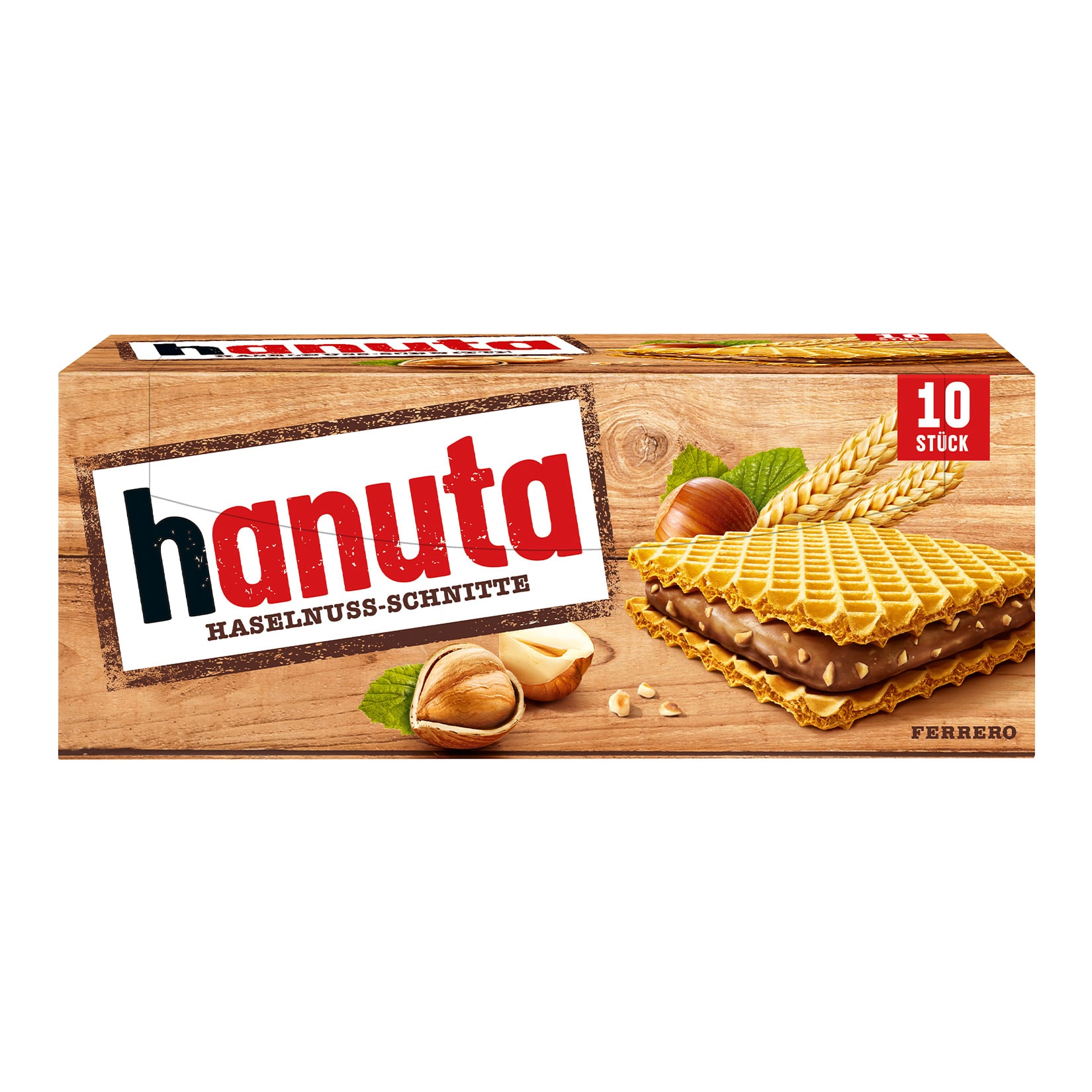 Ferrero Hanuta 10 Haselnussschnitten 220 g, 20er Pack