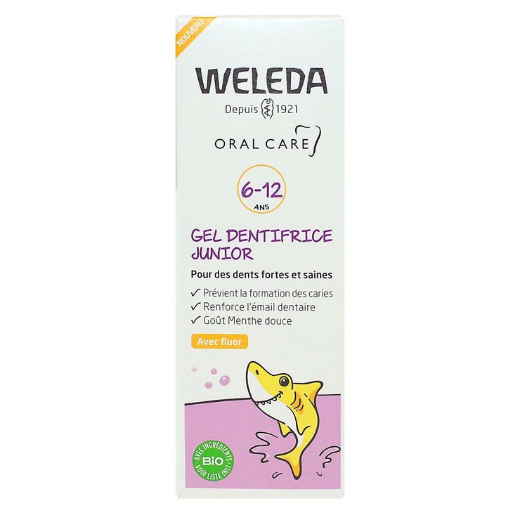 Oral Care gel dentifrice Junior 6-12 ans avec fluor 50ml
