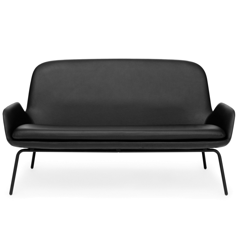Normann Copenhagen Era Sofa bank met zwart stalen onderstel tango leather zwart