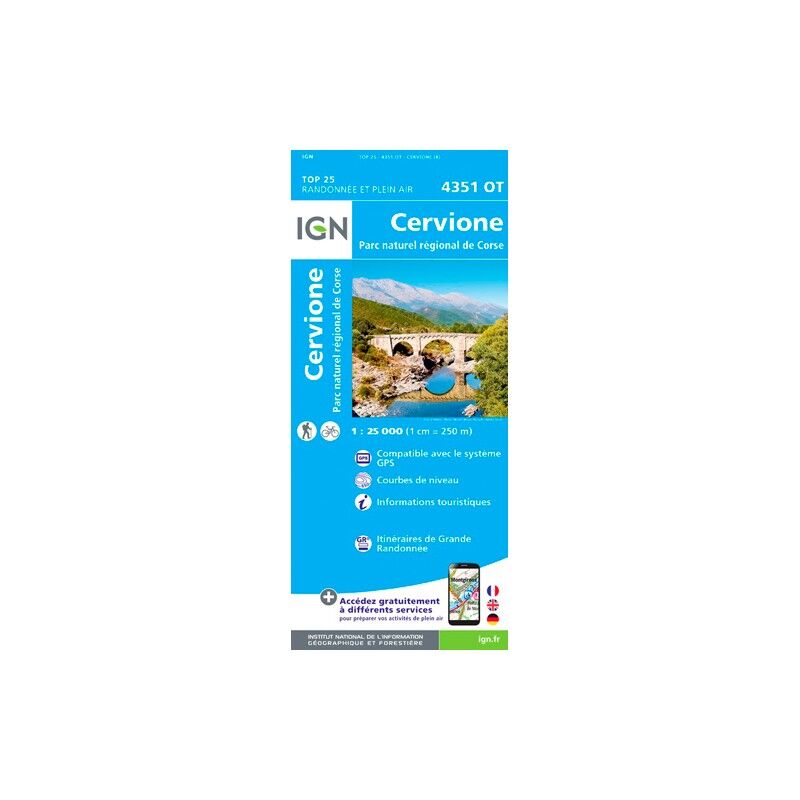 Cervione.Pnr De Corse - Carte topographique