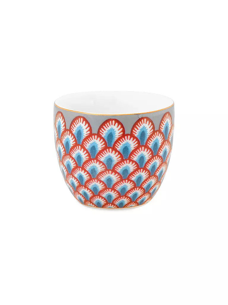 PIP STUDIO Eierbecher 4,5cm FLOWER FESTIVAL Red Light Blue hellblau