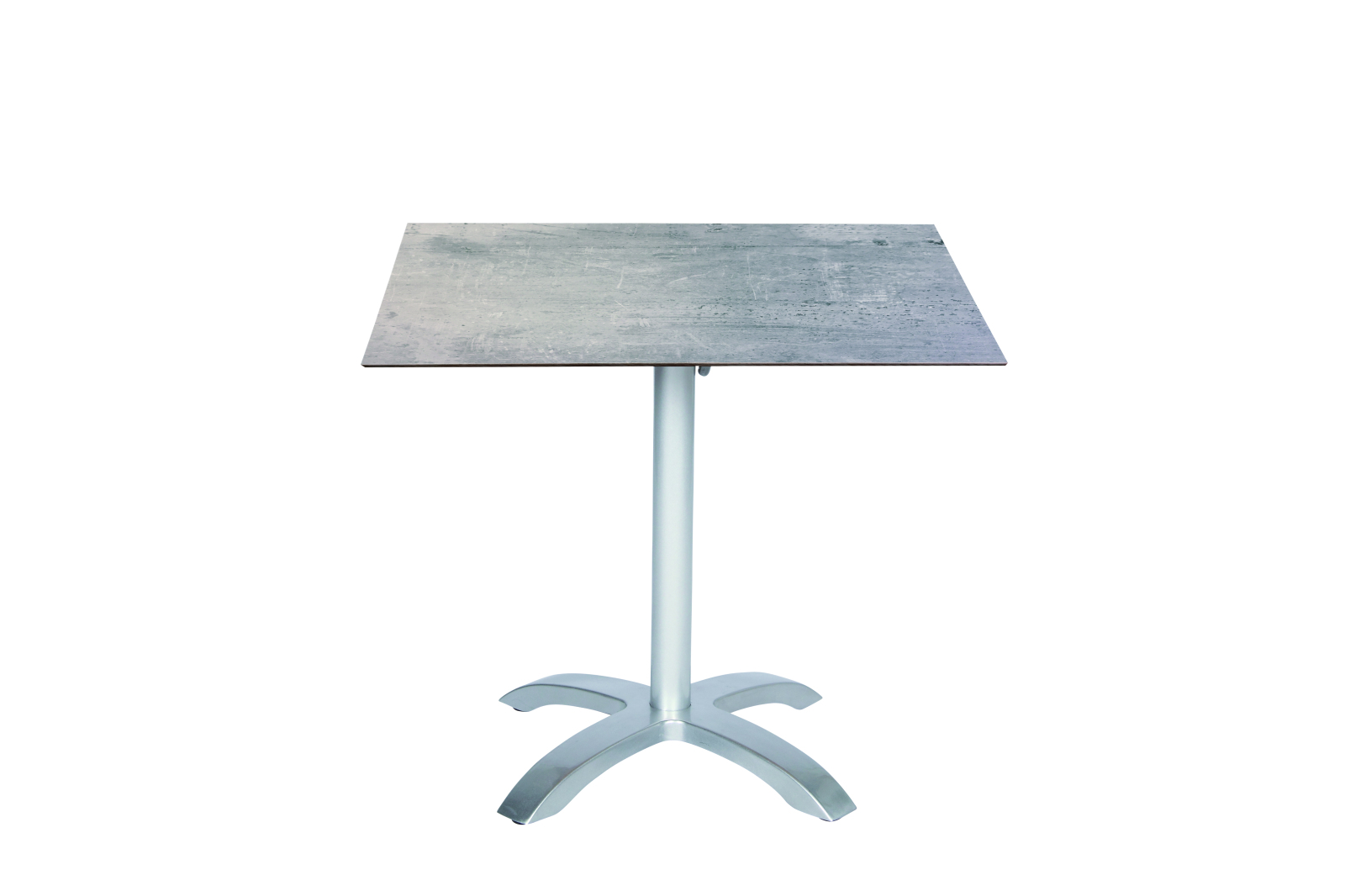 Gartentisch - platin-cemento grigio - 80x80 cm