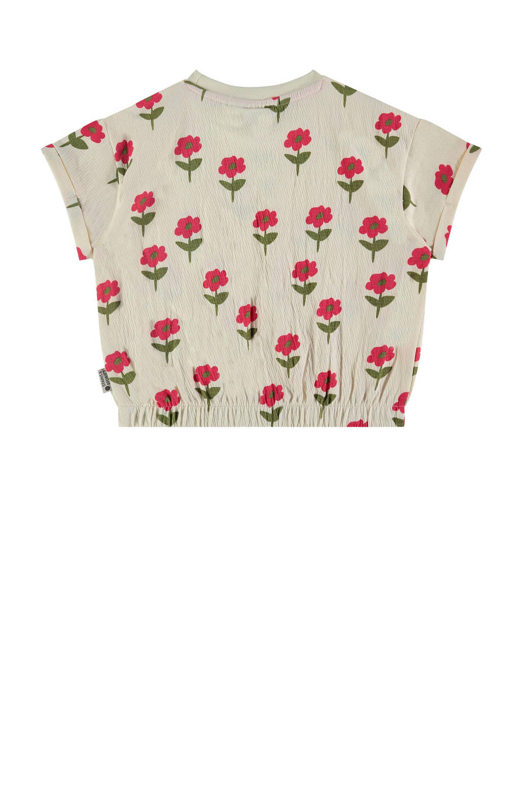 Stains&Stories T-shirt met all over print ecru