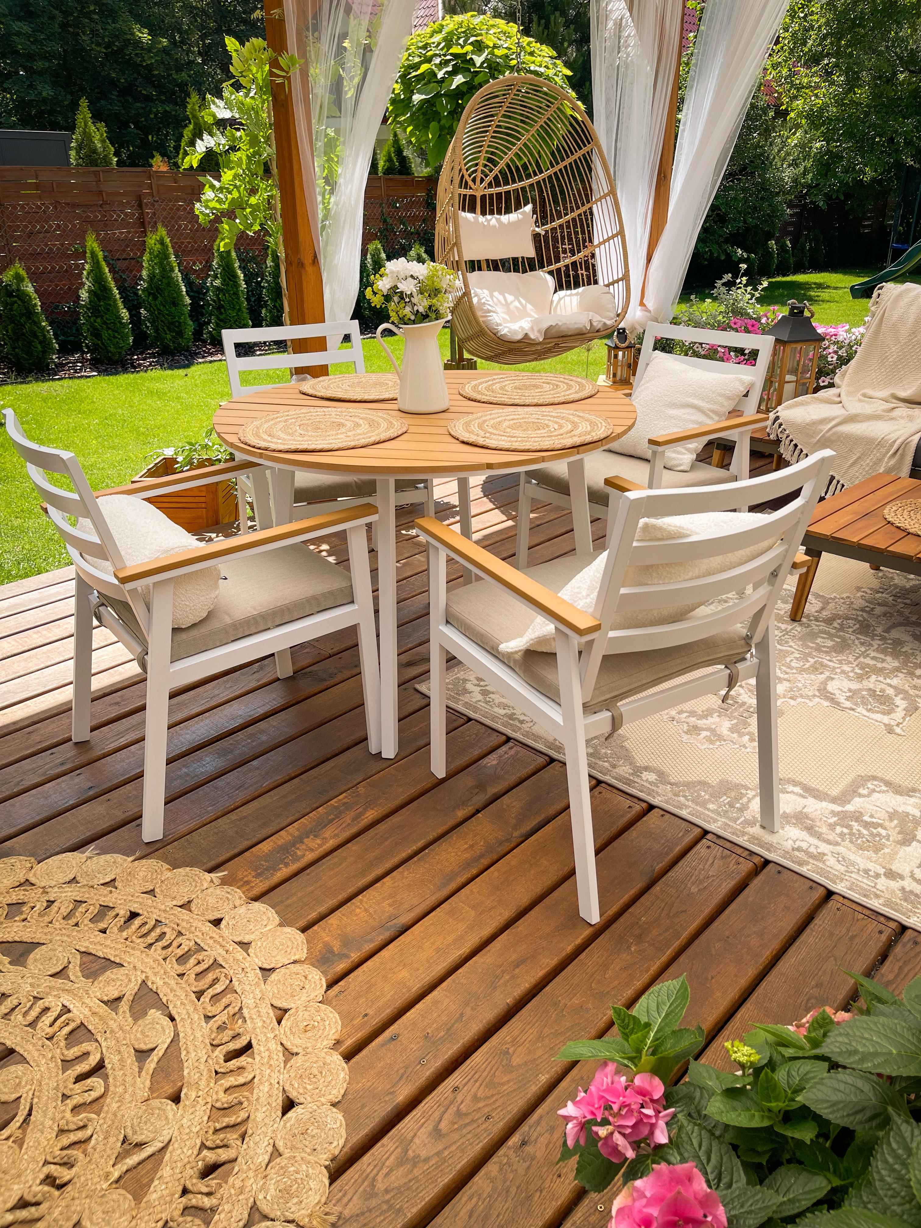 Tuinset 4-zits CAVOLI met kussens Metaal Beige