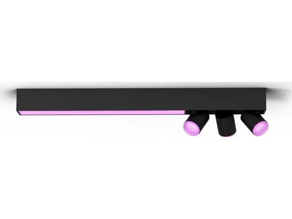 Philips Hue White and Color Ambiance Centris - Loftsspotlys - LED-lyspære/LED - total: 53.1 W - 16 millioner farver/varm hvid til køligt dagslys - 2000-6500 K - sort