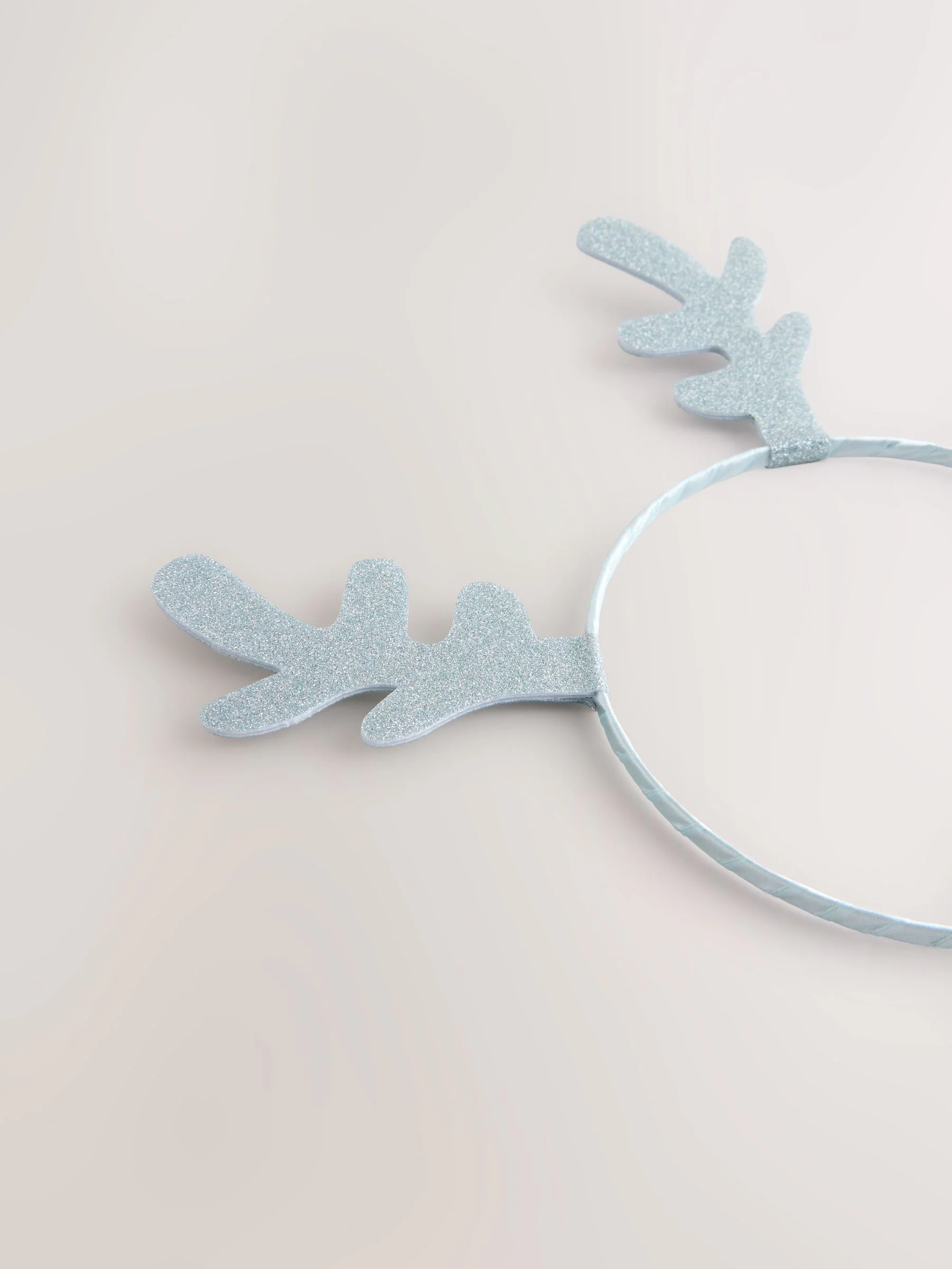 Lichtblauw - Kerstmis rendier Antler glitterhoofdband