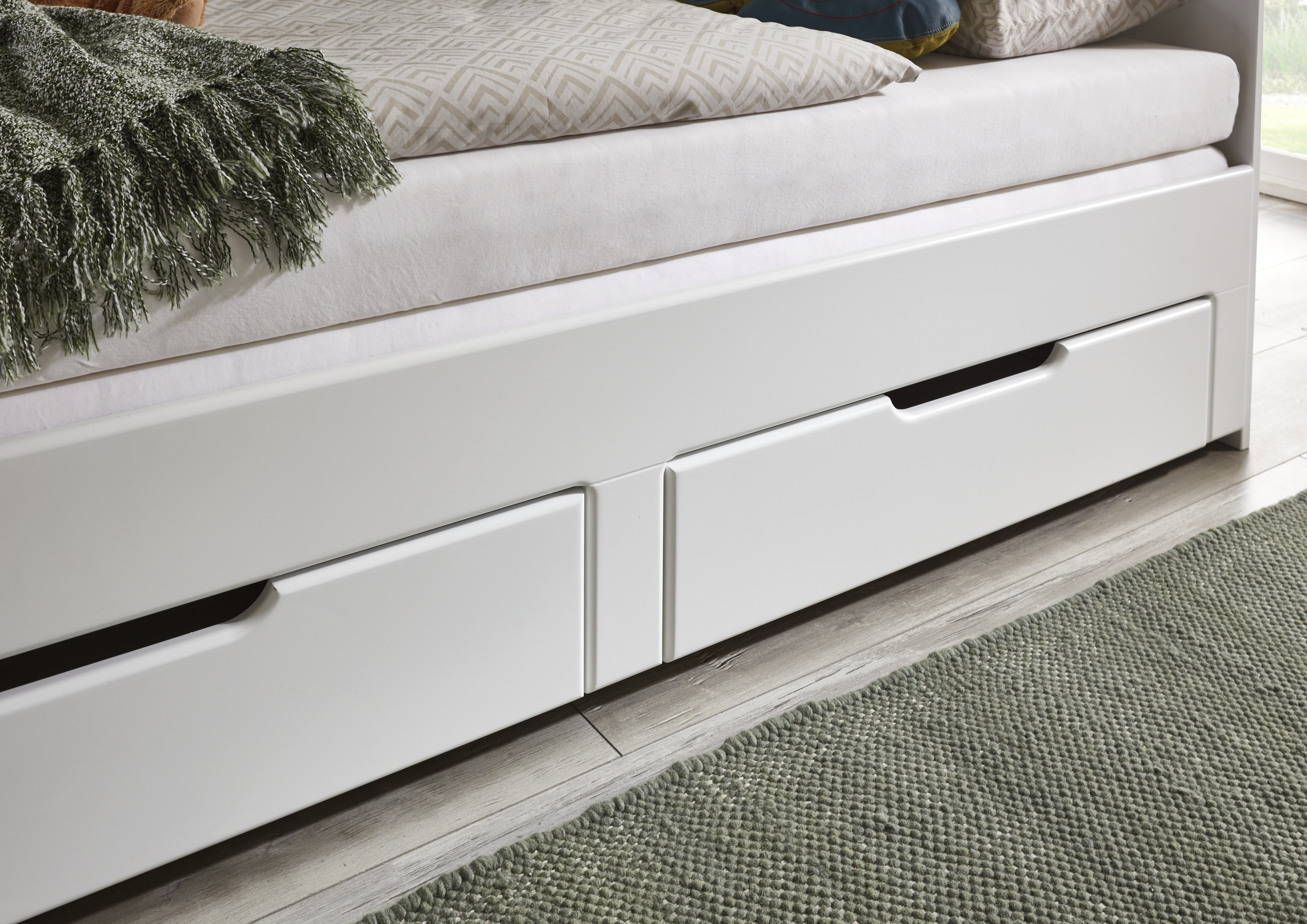 Relita - Funktionsbett Clara 90x 200 auf 180 x 200 cm Liegefläche ausziehbar u. 2 Schubladen