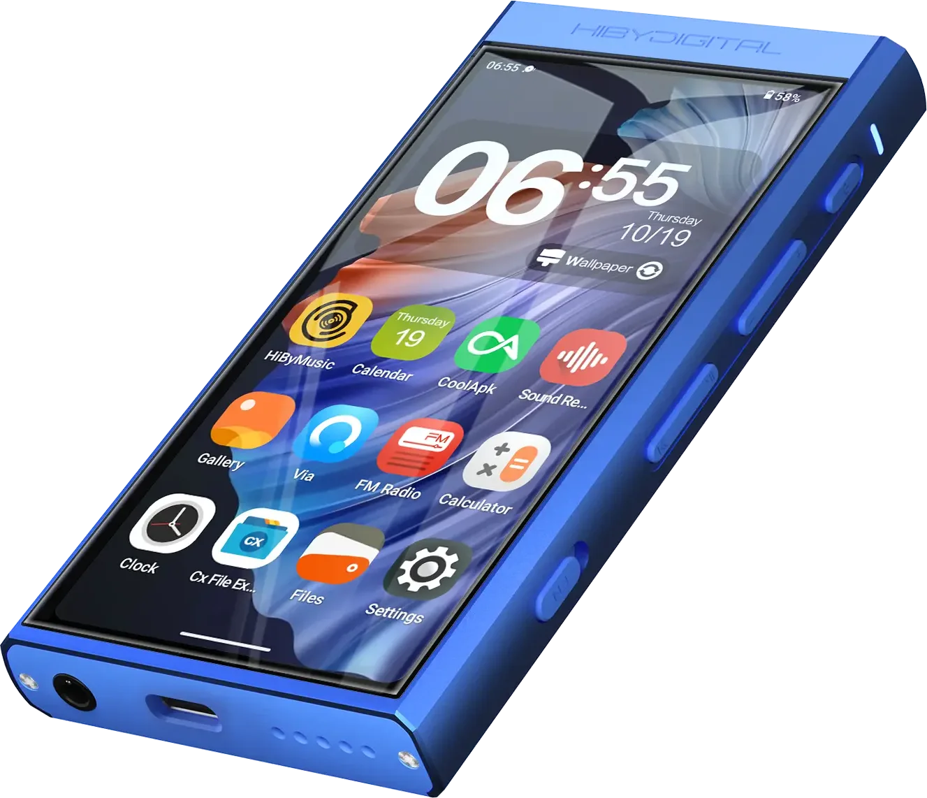Hiby Digital M300 128 Bleu Baladeurs audiophiles