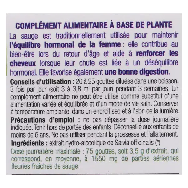 Extrato de Plantas Frescas Ladrome Sálvia Orgânica 50ml