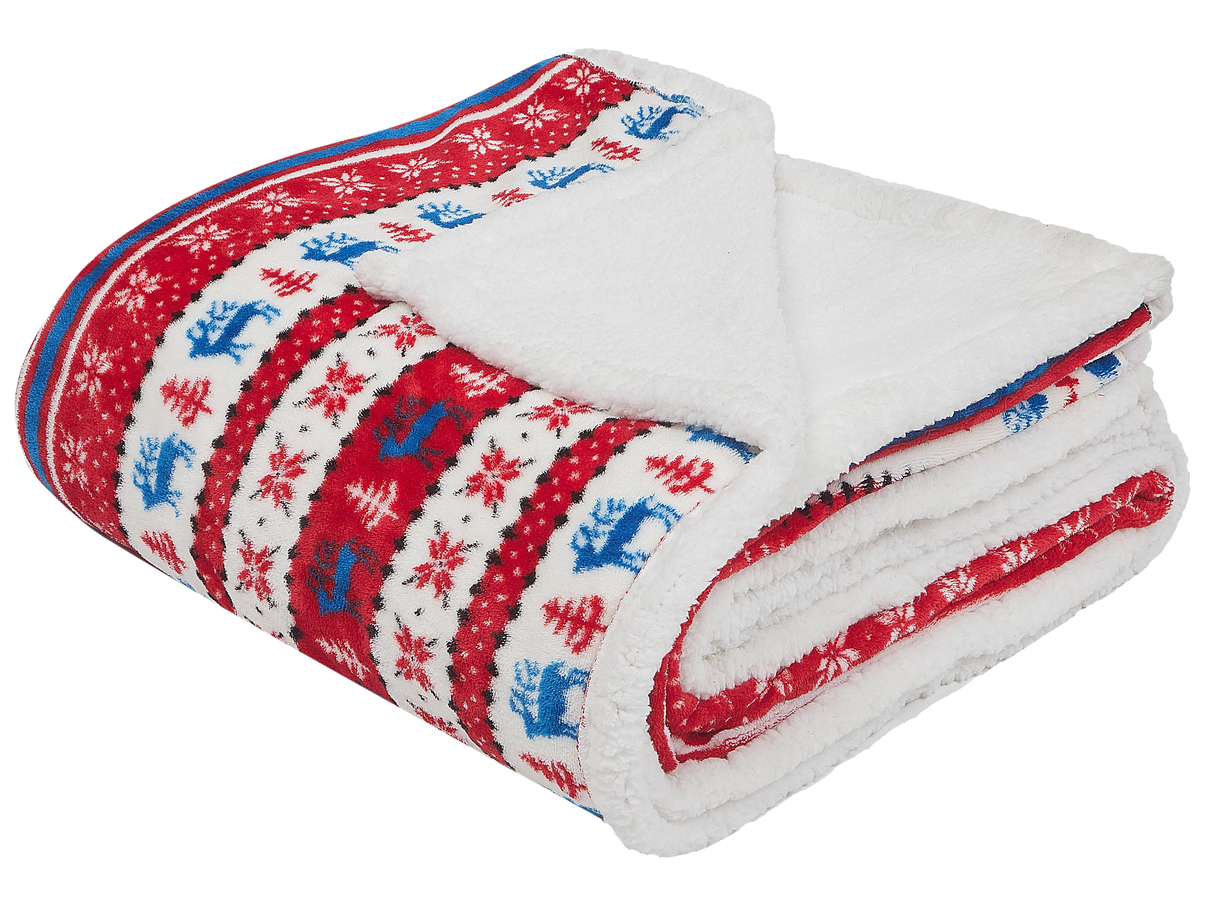Plaid REKA 200 x 220 cm Rood