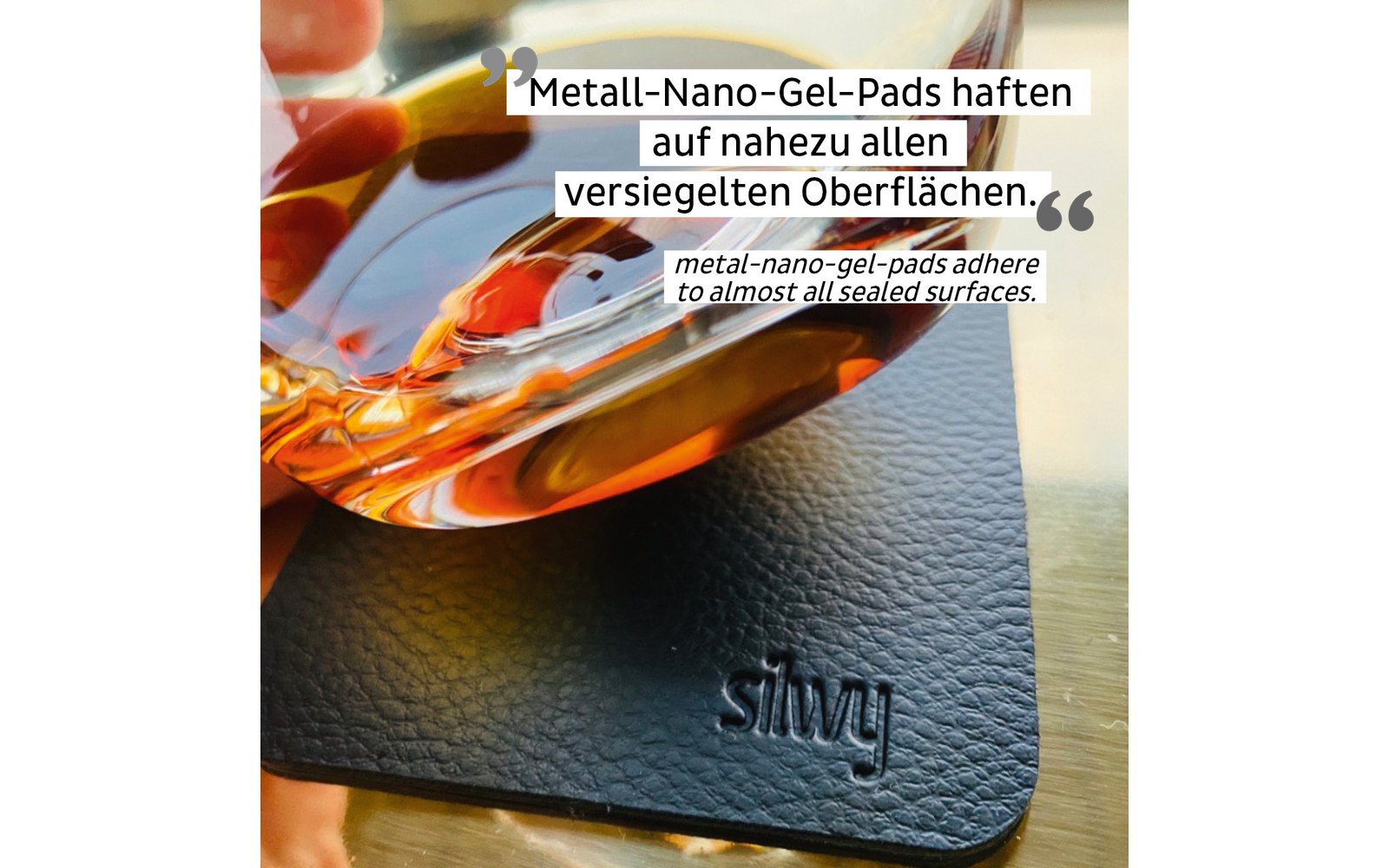 Silwy Magnet-Whiskygläser inkl. Untersetzer 2er Set (250 ml)