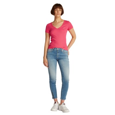 Tee-shirt à manches courtes femme Slim Essential TOMMY HILFIGER