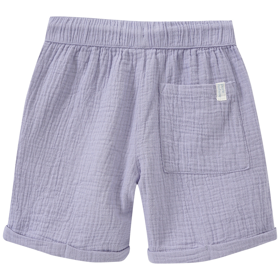 Topolino Pure Collection Kinder Musselin-Shorts mit Elastikbund hellblau