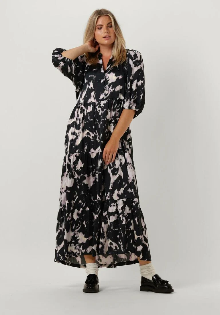CO\\'COUTURE zwarte co'couture maxi jurk mary floor dress