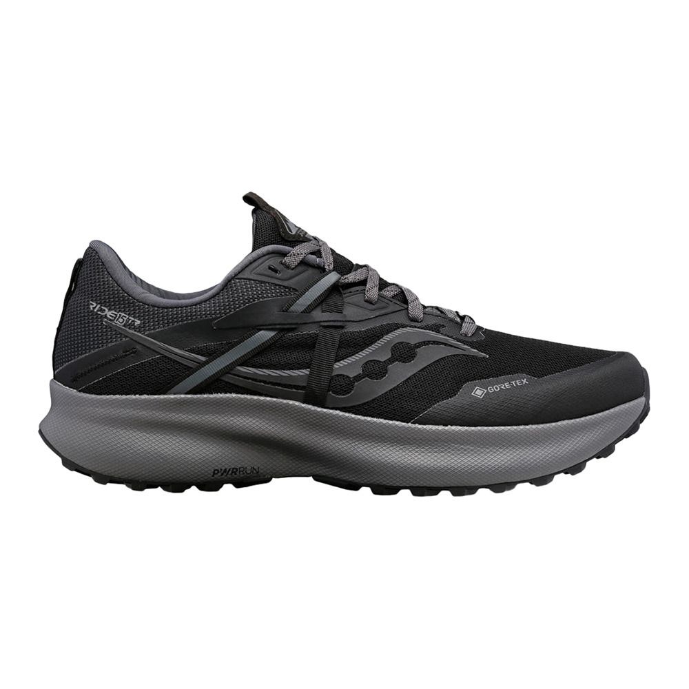 Saucony RIDE 15 TR GTX - Chaussures trail Homme black/charcoal