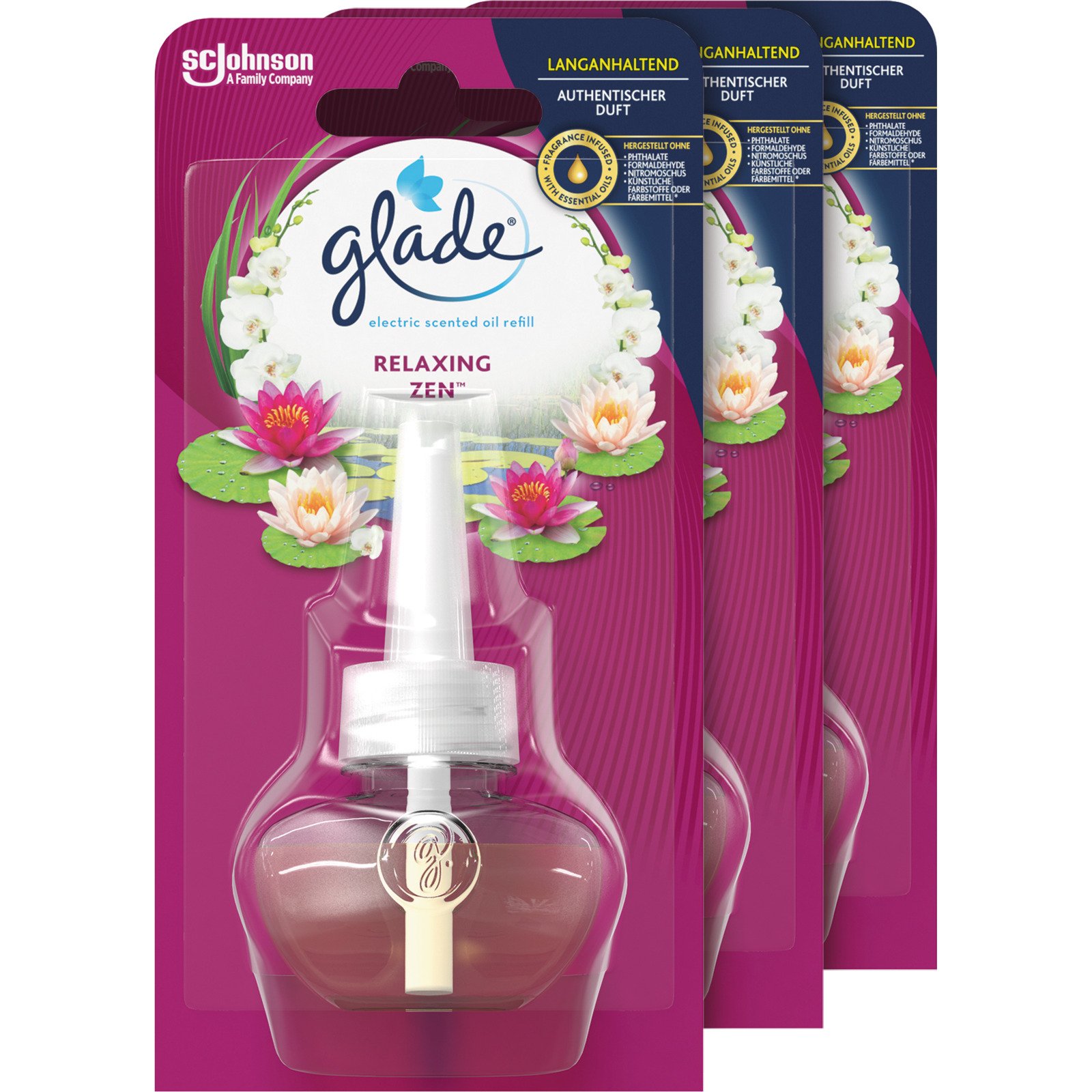 Glade Duftstecker Nachfüller Relaxing Zen 3 x 20 ml