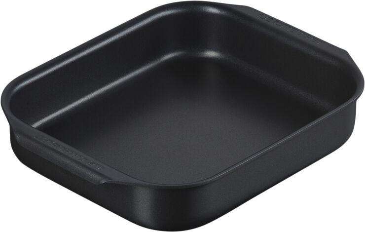 Le Creuset Rekt. dyb stegefad 27x23cm Alu/steel