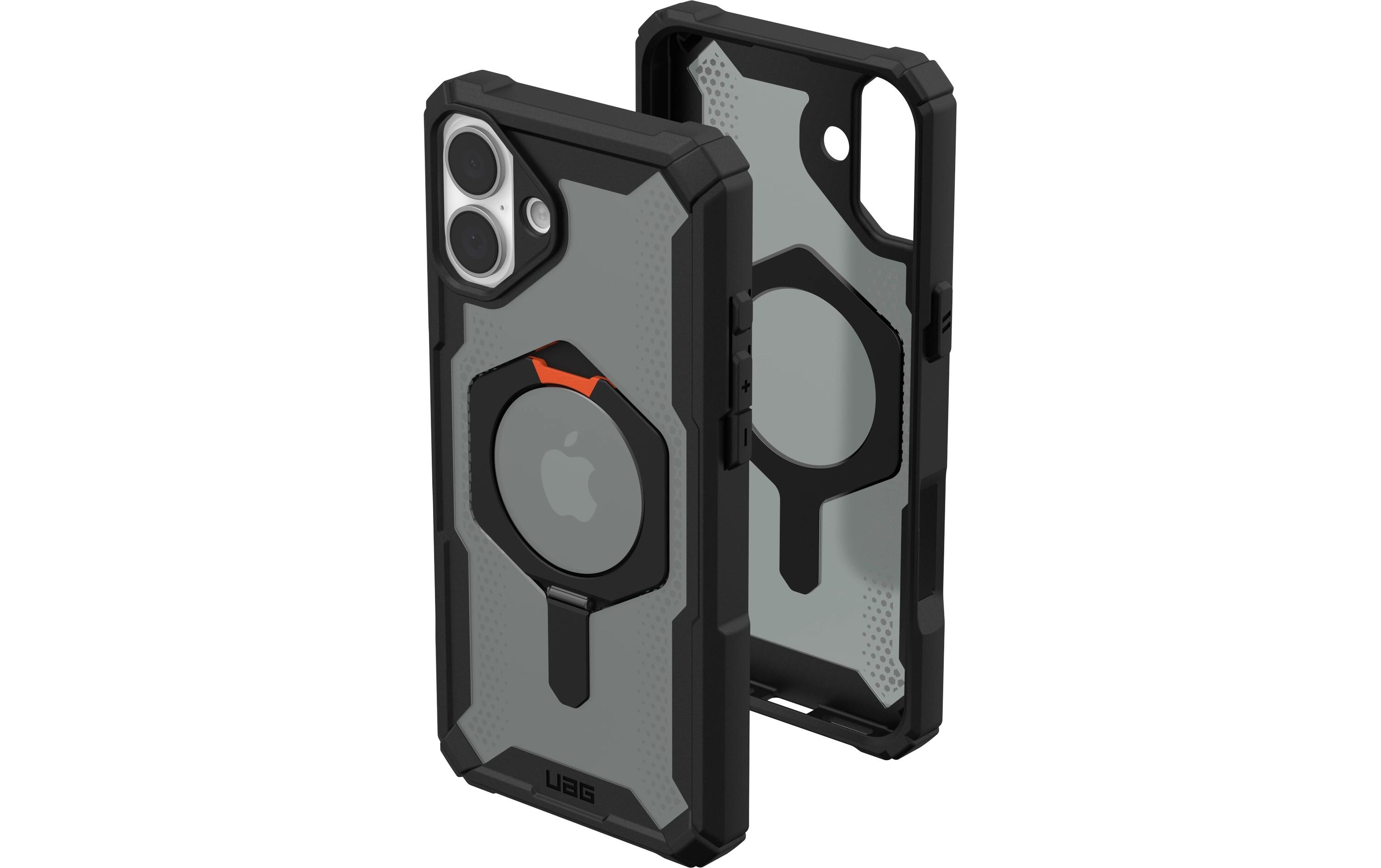 Back Cover Plasma XTE iPhone 16 Plus Black/OrangeSchutzhülle für das Apple iPhone 16 Plus