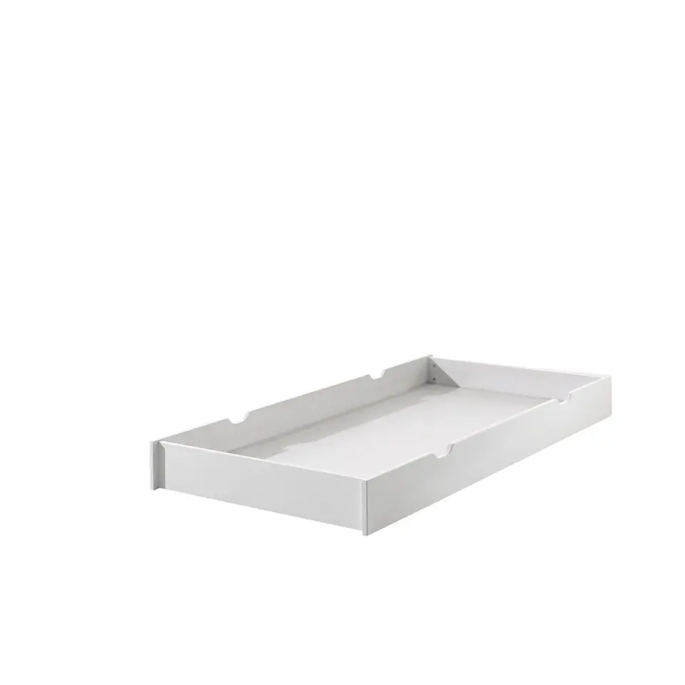 Vipack rolbed Erik op wielen - wit - 18,5x94x199 cm