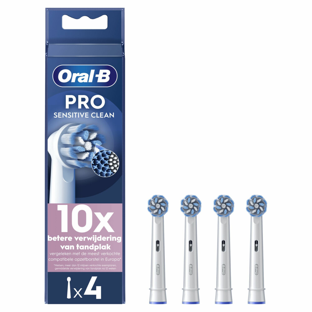 Oral-B Opzetborstels Sensitive Clean Wit4 stuks