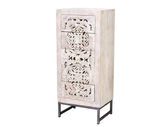 GINER Y COLOMER - Symphonie en bois de manguier blanc.106x35x45