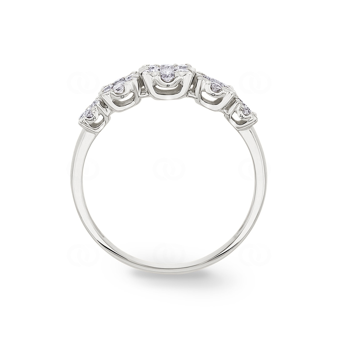Verlobungsring 750/18 K Weissgold mit Diamanten 0.50 ct H/si by CHRISTIAN
