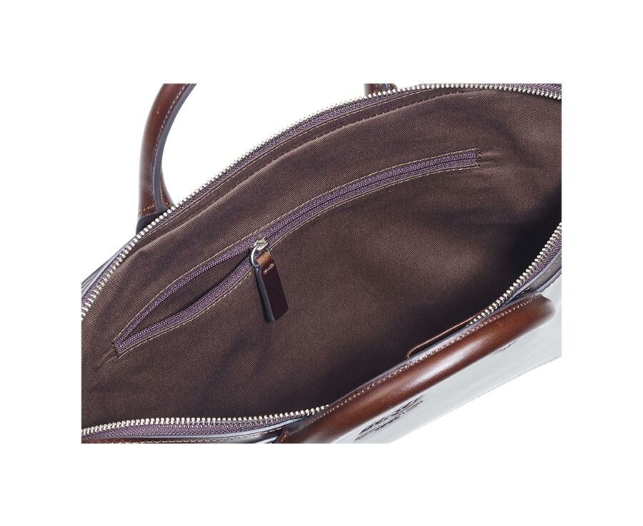 Porte-documents homme en cuir Chocolat - WILLINGTON