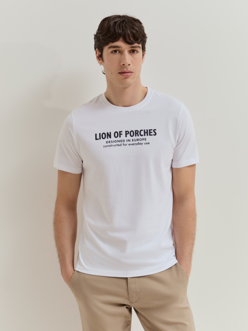 T-shirt de manga curta em algodão