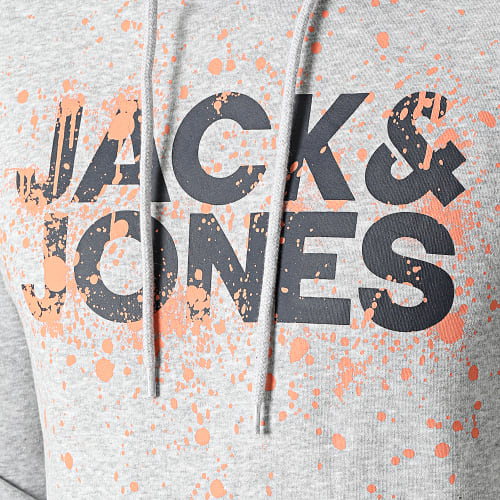 Sweat Capuche New Splash Gris Chiné