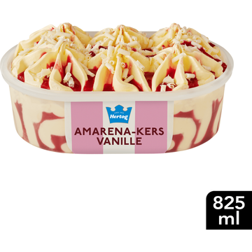 Hertog IJs IJssalon Amarena-Kers Vanille 825 ml