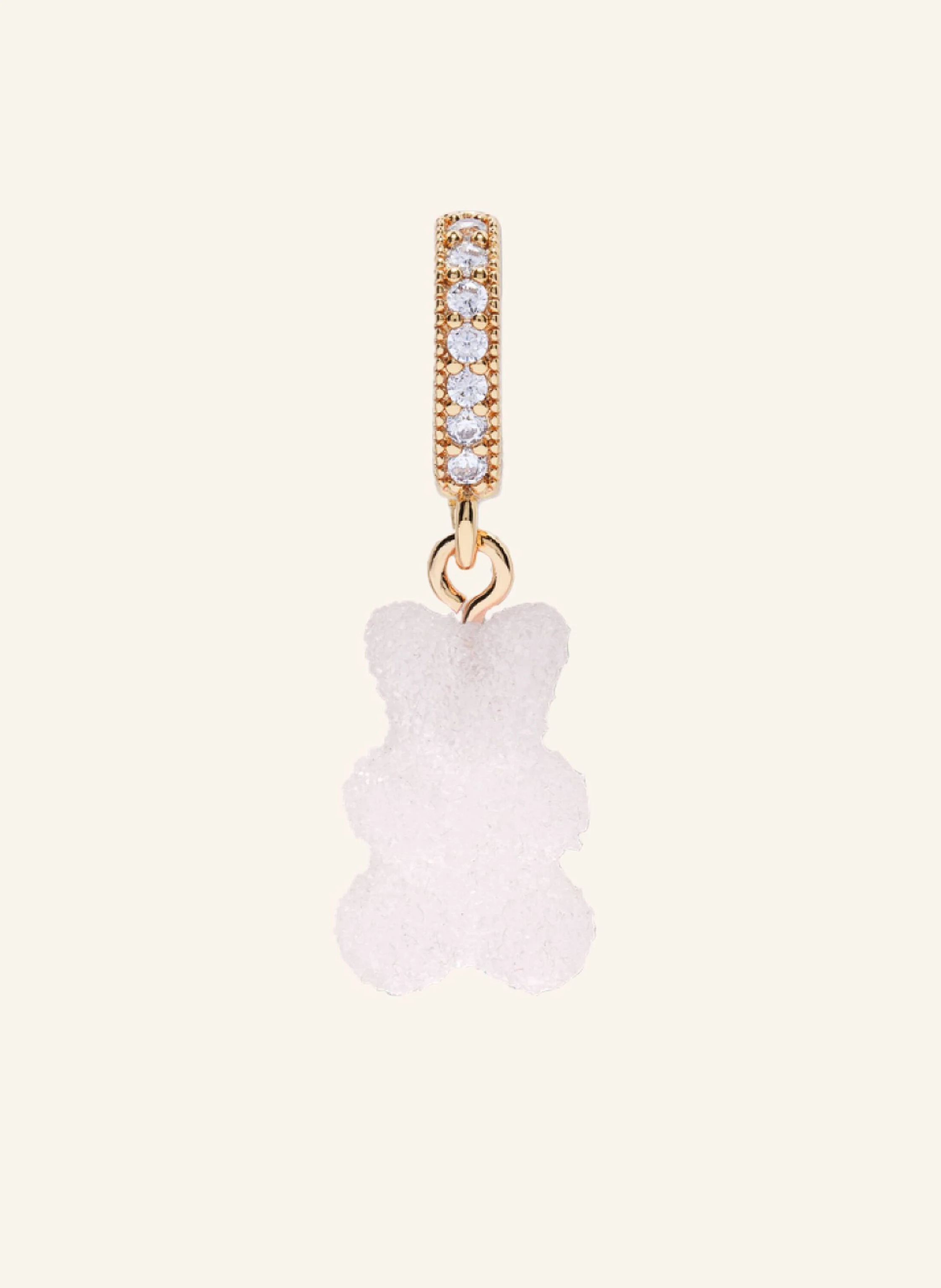 CRYSTAL HAZE Anhänger FIZZY NOSTALGIA BEAR STRAWBERRY PAVE by GLAMBOU