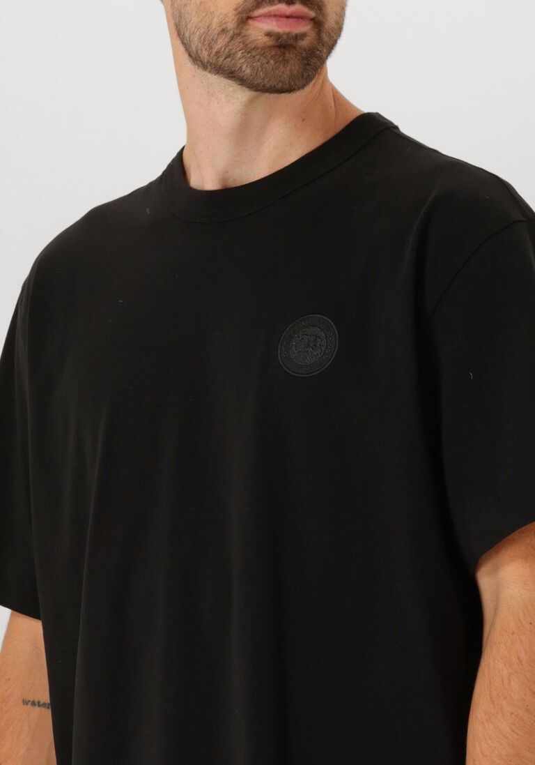 zwarte canada goose t-shirt gladstone t shirt embroidered disc