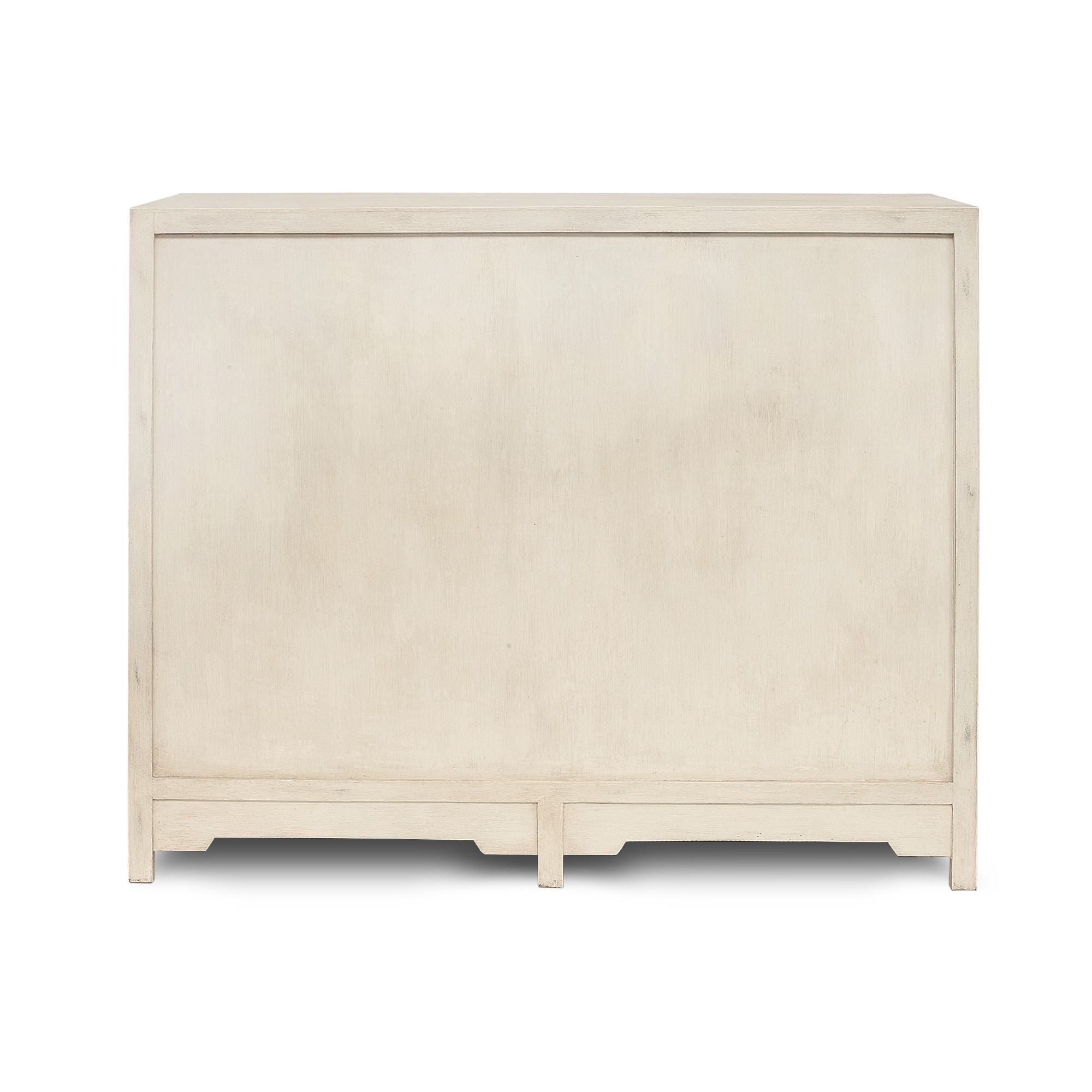 Doppel-Schrank 'Sukomvit', weiß, B 110 cm, H 100 cm, T 40 cm von fischer's lagerhaus