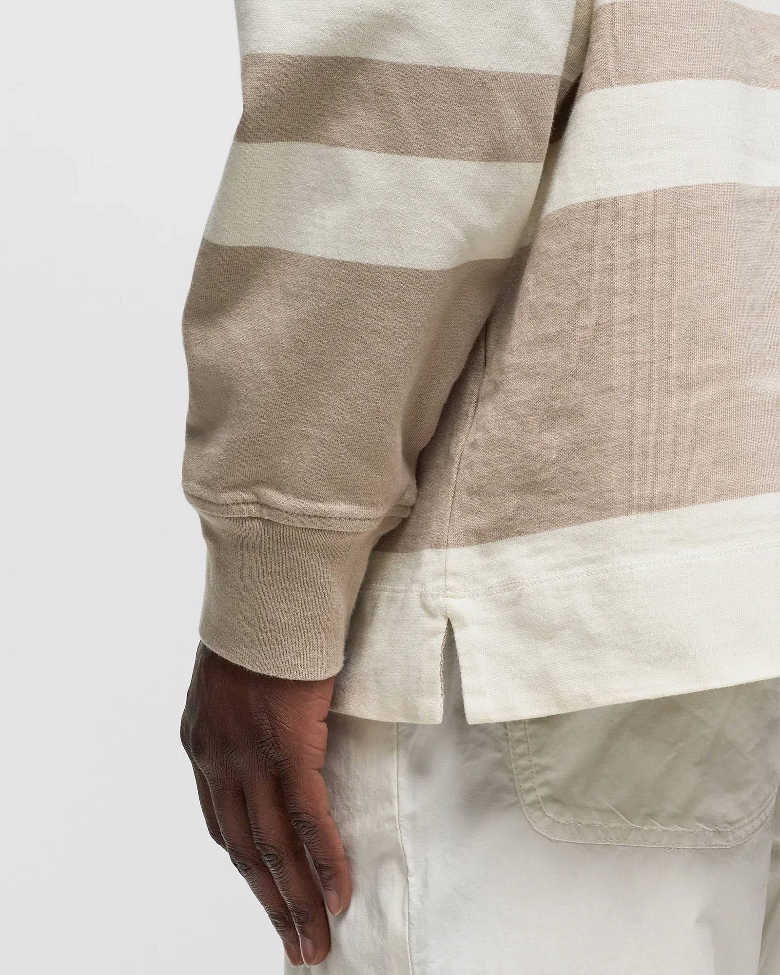 Officine Générale RYKER POLO STRIPED ORGANIC CO